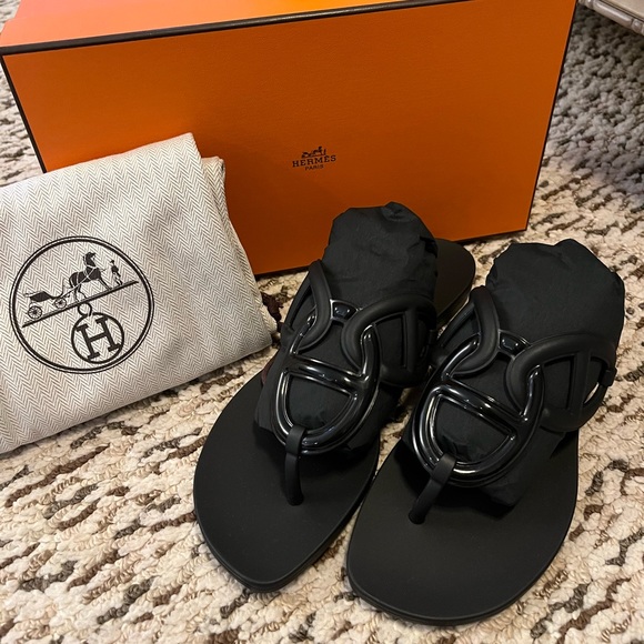 SOLD-100% Authentic Hermes Egerie Sandal, NWT - Picture 3 of 6